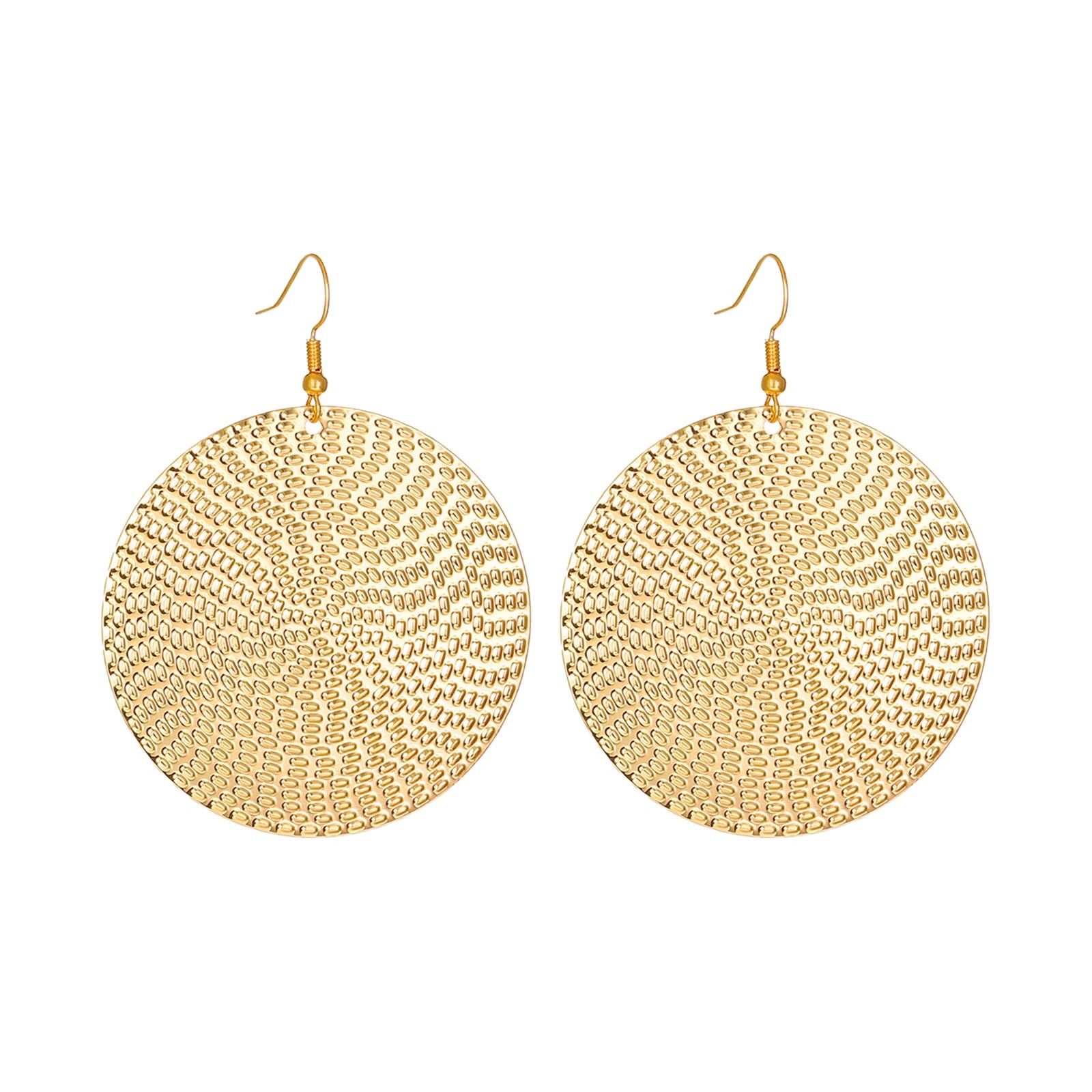 EHQJNJ Earrings Exaggerated Alloy Electroplated Ring Earrings Retro Temperament Round Earrings Mardi Gras Earrings Sterling Silver Hoop Earrings for Women
